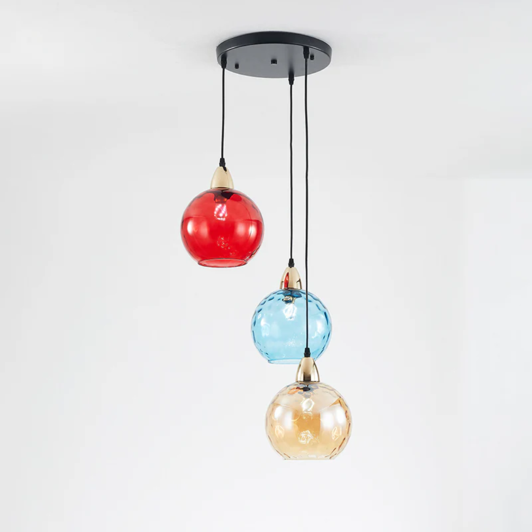 Elegante 3-Lamp Cluster Hanglamp voor Interieurverlichting