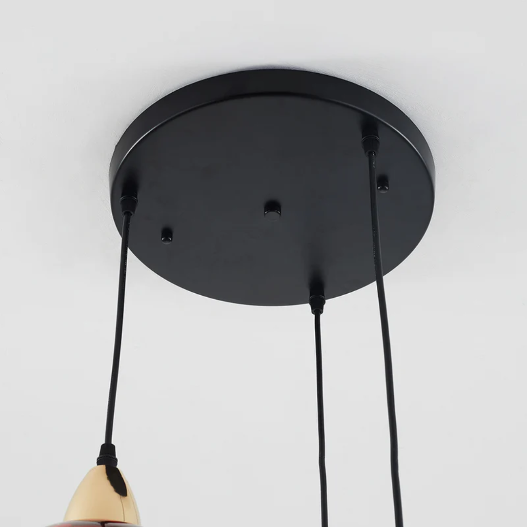Elegante 3-Lamp Cluster Hanglamp voor Interieurverlichting