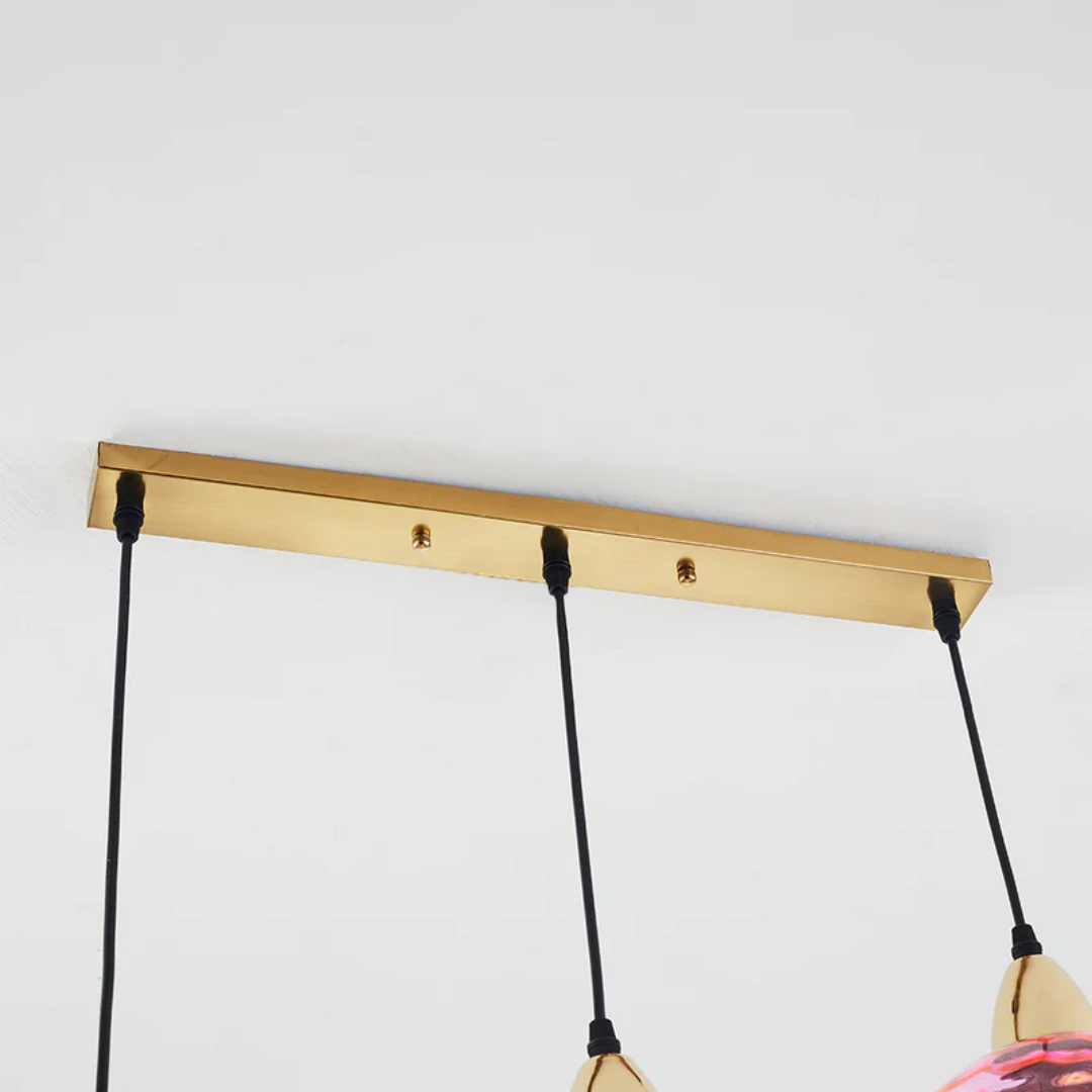 Elegante 3-Lamp Cluster Hanglamp voor Interieurverlichting
