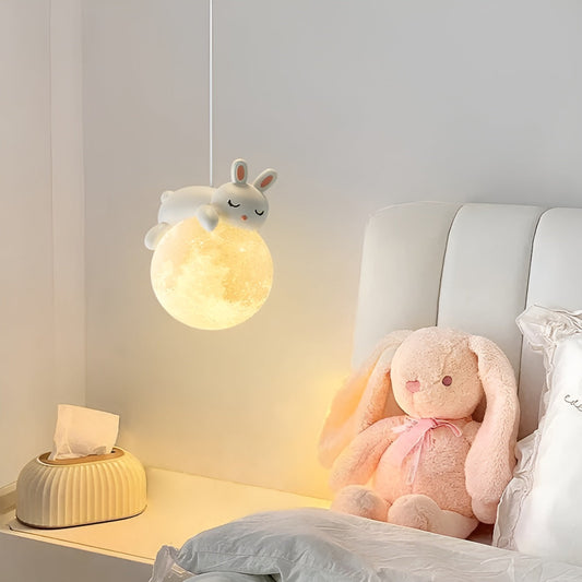 Betoverende Hanglamp voor Kinderen – Maan & Dieren