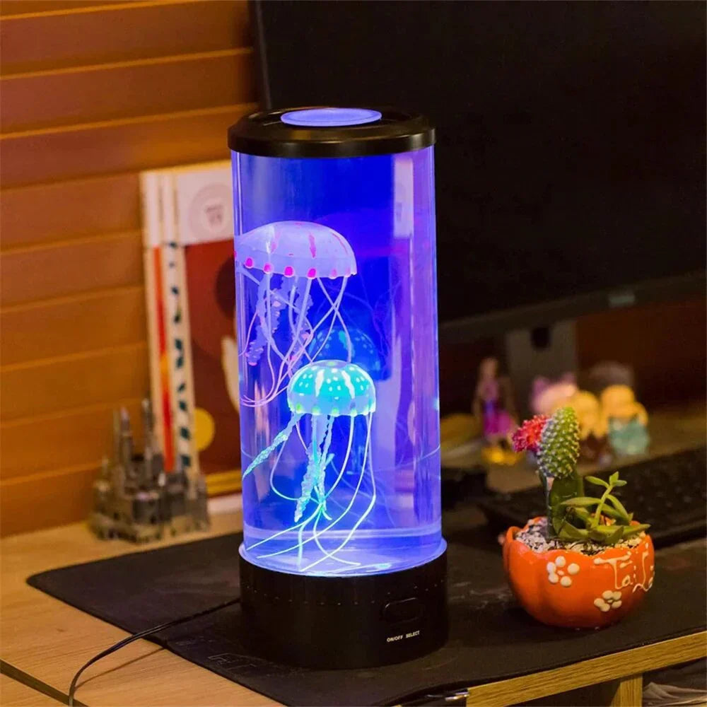Betoverende LED Meduse Aquarium Lamp