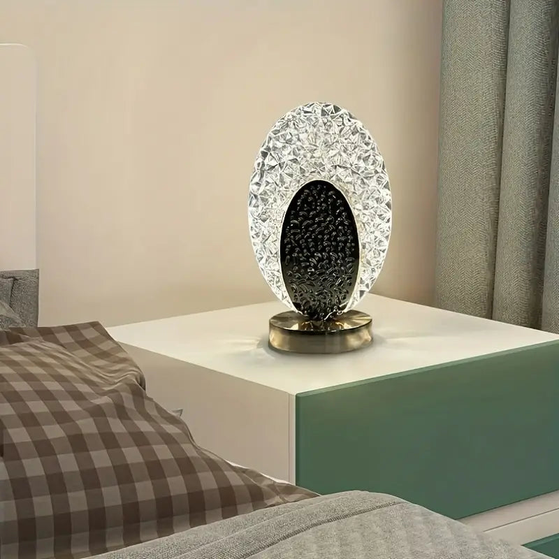Elegante Draadloze Pauw Tafel Lamp met Verstelbare Verlichting