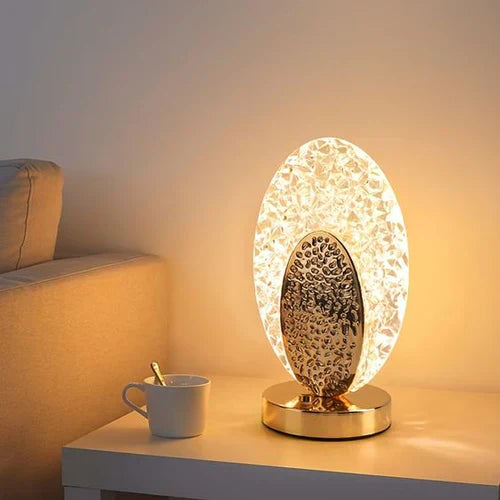 Elegante Draadloze Pauw Tafel Lamp met Verstelbare Verlichting
