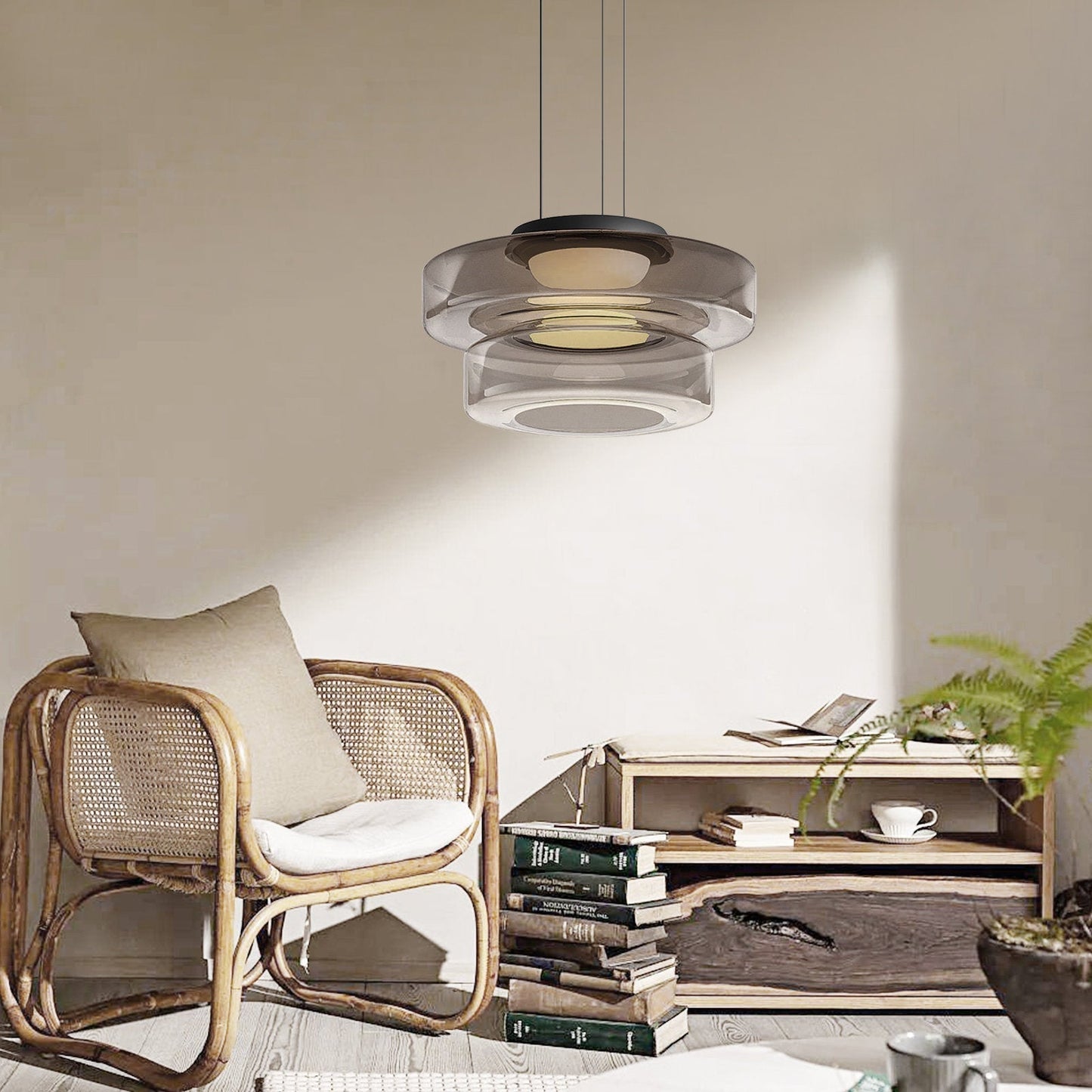 Bauhaus-Inspiratie: Elegante Glas Hanglamp