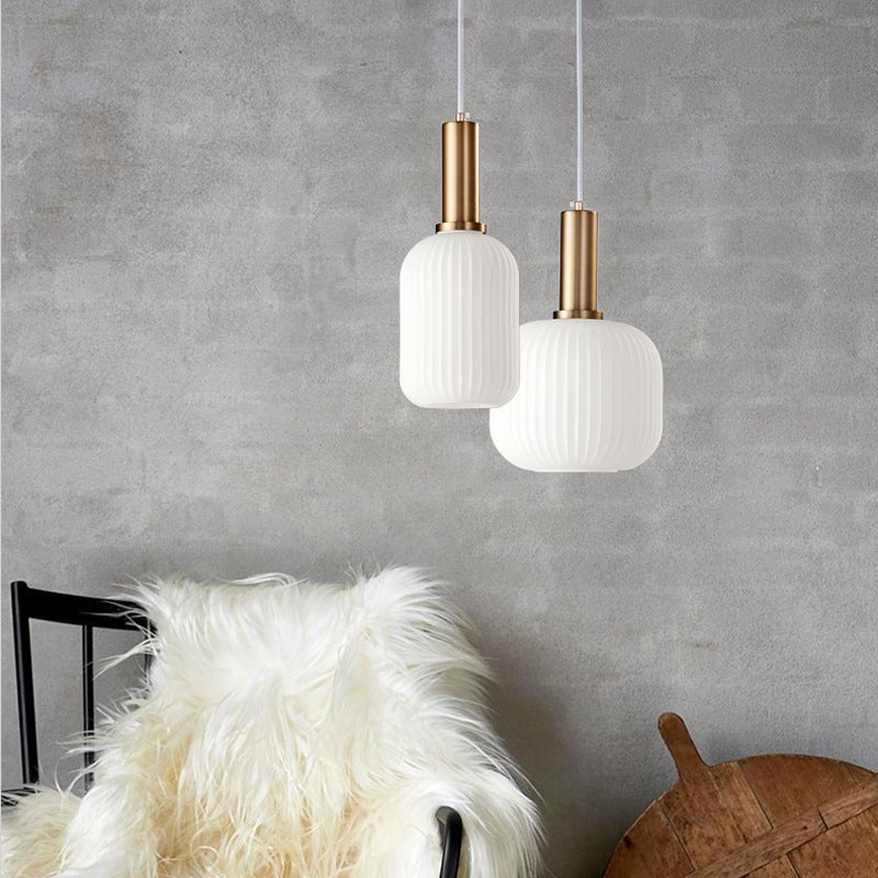 Kleurrijke Vintage Glazen Hanglamp voor Stijlvolle Verlichting
