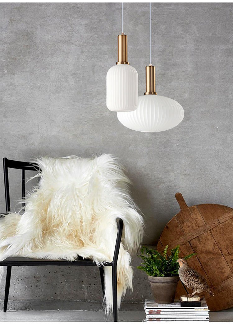 Kleurrijke Vintage Glazen Hanglamp voor Stijlvolle Verlichting