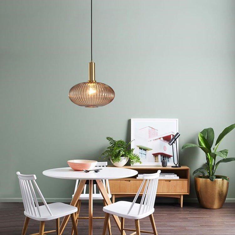 Kleurrijke Vintage Glazen Hanglamp voor Stijlvolle Verlichting