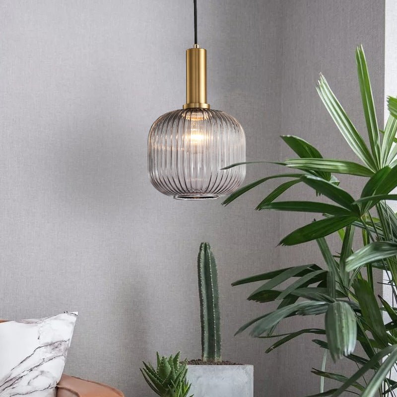 Kleurrijke Vintage Glazen Hanglamp voor Stijlvolle Verlichting