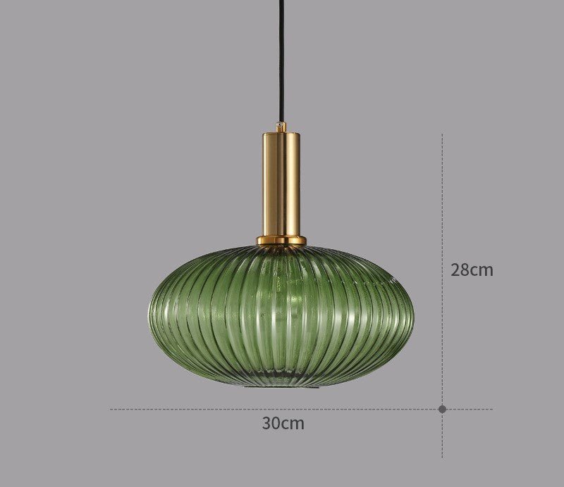 Kleurrijke Vintage Glazen Hanglamp voor Stijlvolle Verlichting