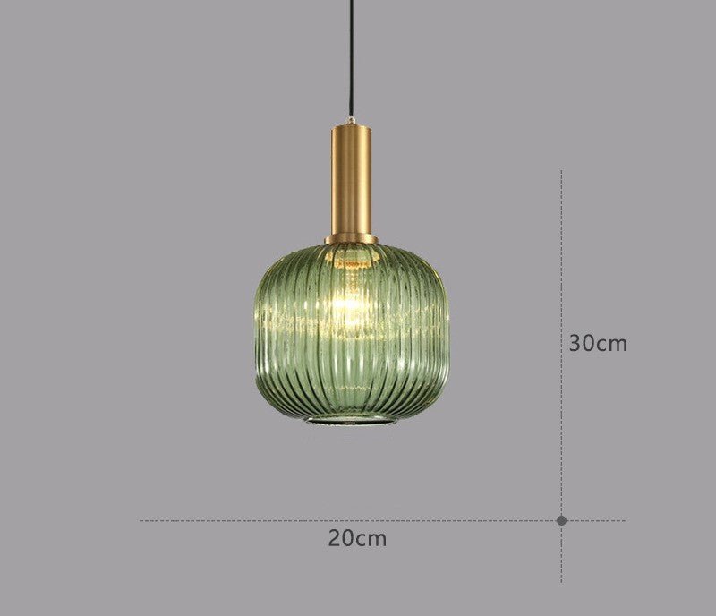 Kleurrijke Vintage Glazen Hanglamp voor Stijlvolle Verlichting