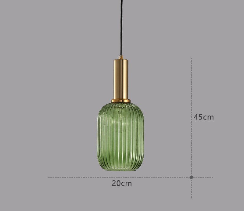Kleurrijke Vintage Glazen Hanglamp voor Stijlvolle Verlichting