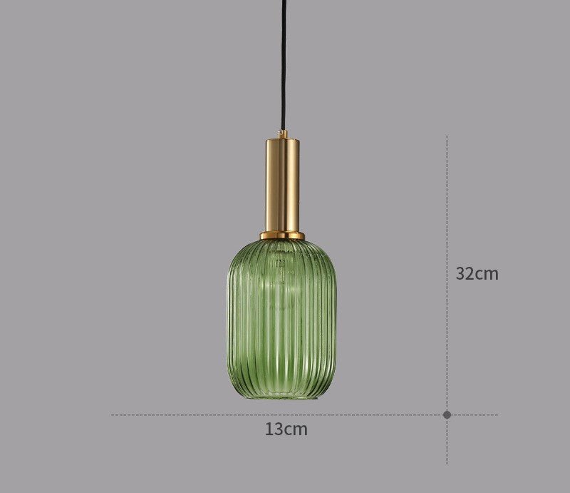 Kleurrijke Vintage Glazen Hanglamp voor Stijlvolle Verlichting
