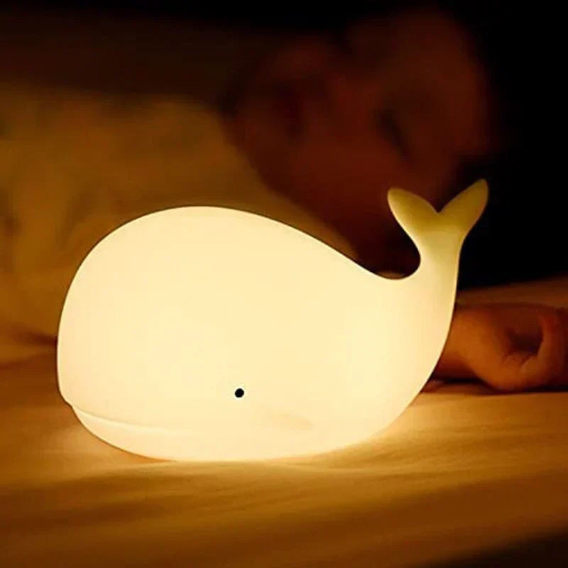 Schattig Walvis Nachtlampje met Kleurverandering