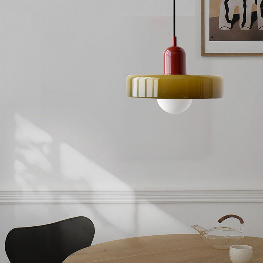 Artistieke Glazen Hanglamp voor Elegante Verlichting