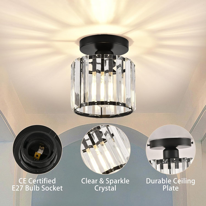 Elegante Kristallen Plafondlamp voor Modern Interieur