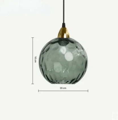 Elegante Glazen Bol Hanglamp voor Sfeervolle Verlichting