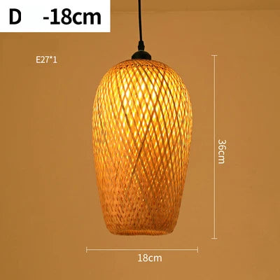 Handgemaakte Rieten Hanglamp voor Sfeervolle Verlichting