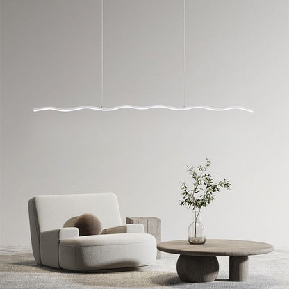 Moderne Verstelbare LED Hanglamp met Golflijnontwerp