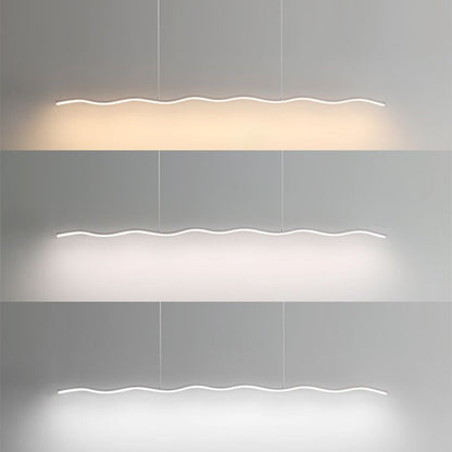 Moderne Verstelbare LED Hanglamp met Golflijnontwerp