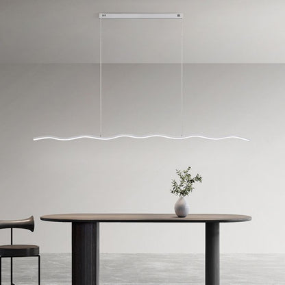 Moderne Verstelbare LED Hanglamp met Golflijnontwerp