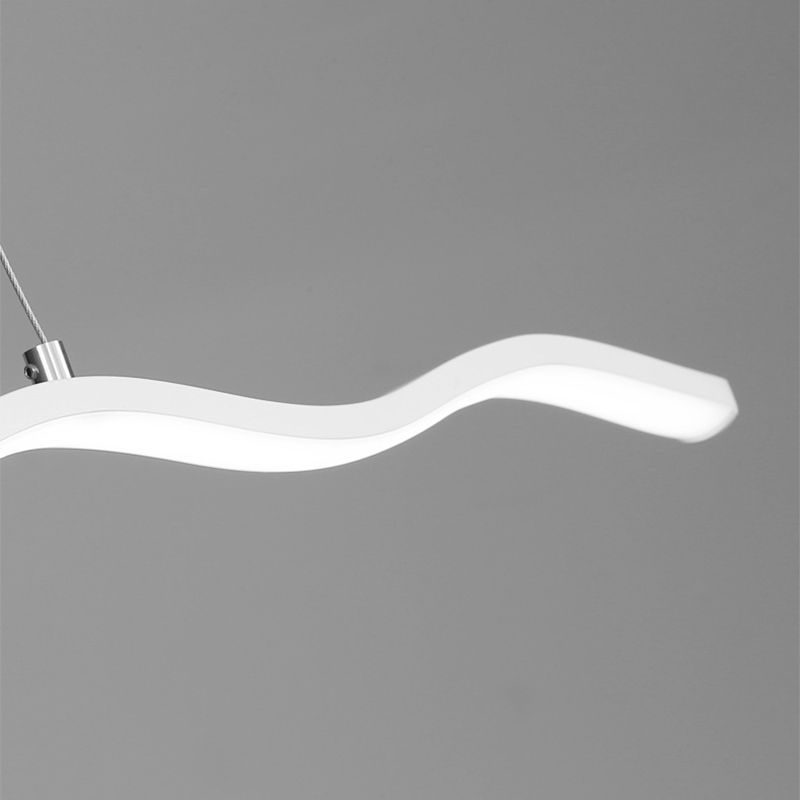 Moderne Verstelbare LED Hanglamp met Golflijnontwerp