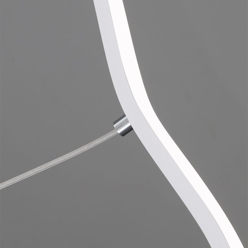 Moderne Verstelbare LED Hanglamp met Golflijnontwerp