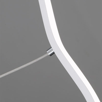 Moderne Verstelbare LED Hanglamp met Golflijnontwerp
