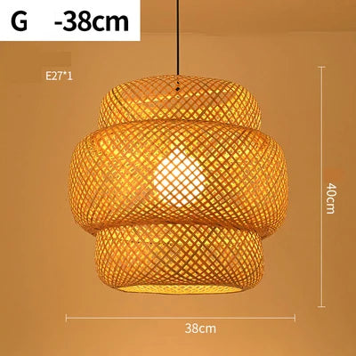Handgemaakte Rieten Hanglamp voor Sfeervolle Verlichting