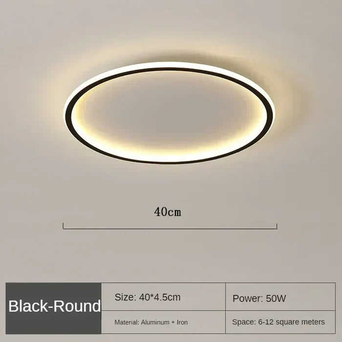 Elegante Scandinavische Ronde Plafondlamp voor Verlichting