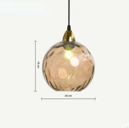 Elegante Glazen Bol Hanglamp voor Sfeervolle Verlichting