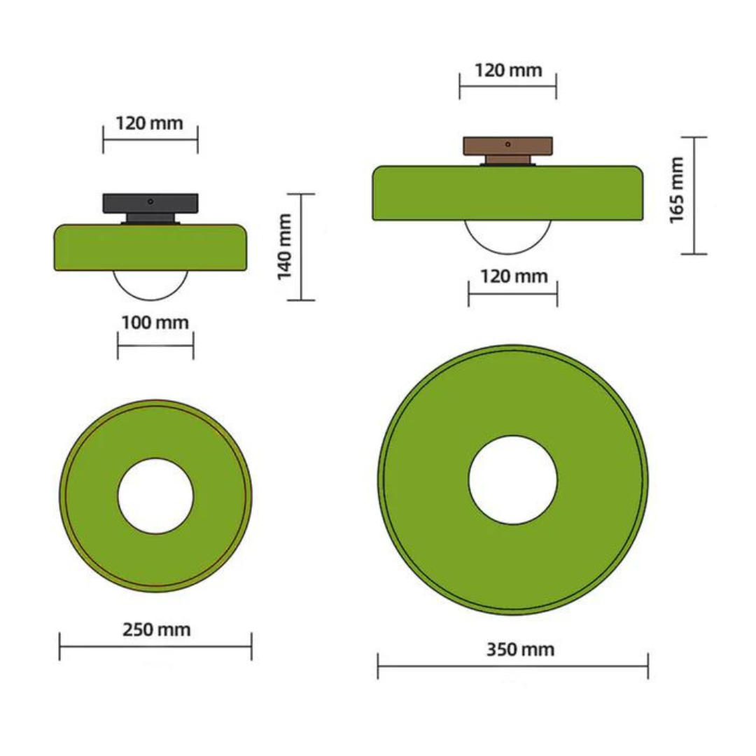 Moderne Ronde Plafondlamp voor Elegante Verlichting