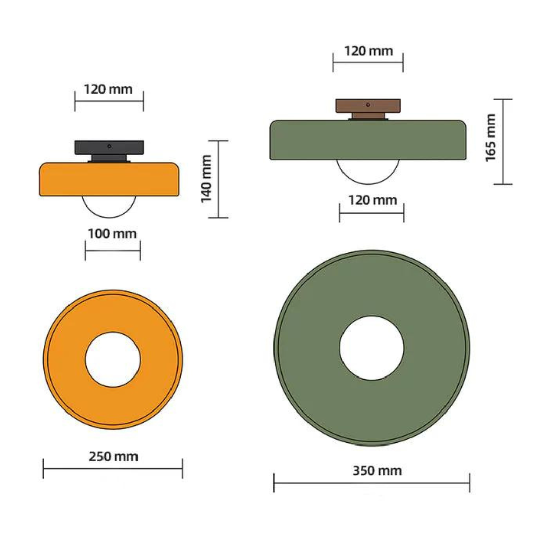 Moderne Ronde Plafondlamp voor Elegante Verlichting