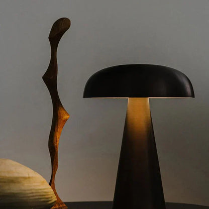 Elegante Draadloze Paddenstoel Tafellamp voor Sfeervolle Verlichting