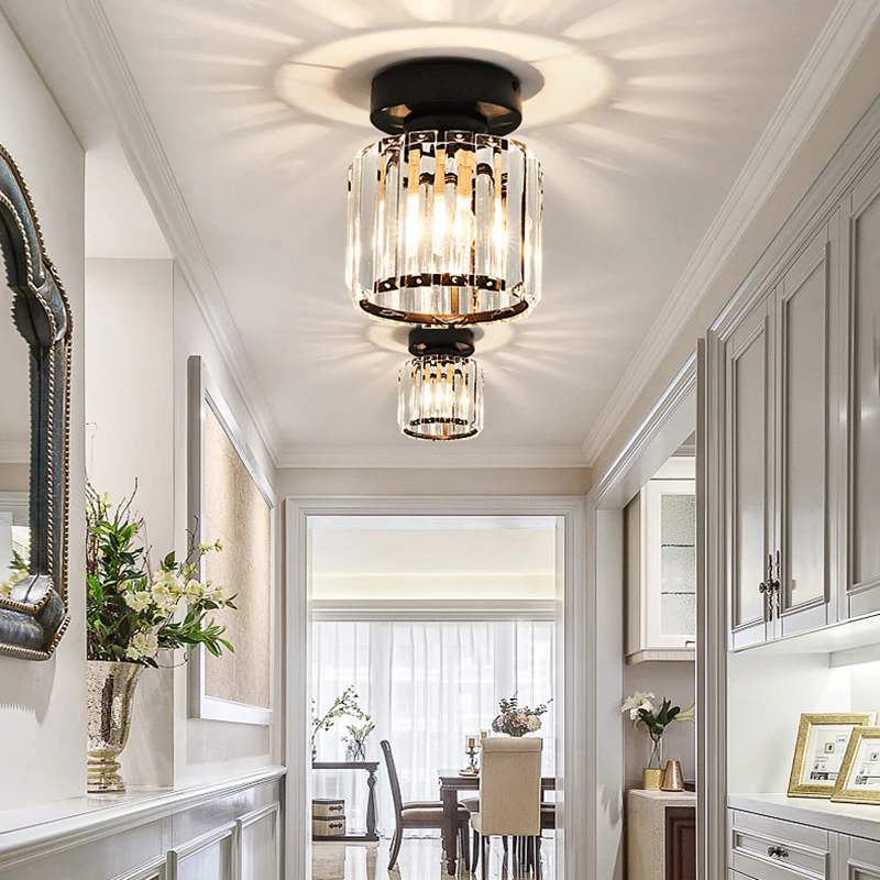 Elegante Kristallen Plafondlamp voor Modern Interieur