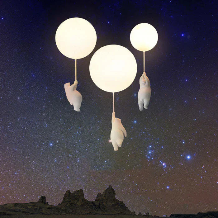 Speelse Beer en Ballon Hanglamp