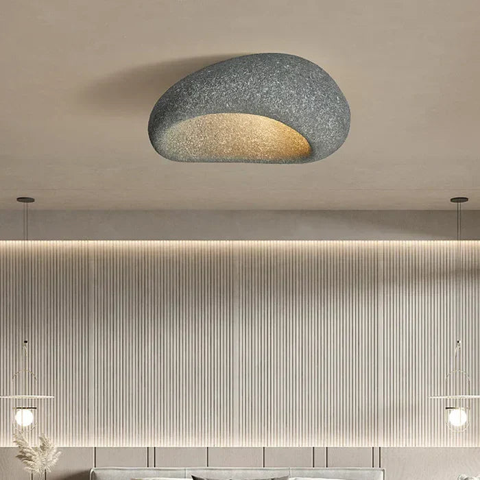 Wabi-Sabi Plafondlamp: Natuurlijke Elegantie en Rust