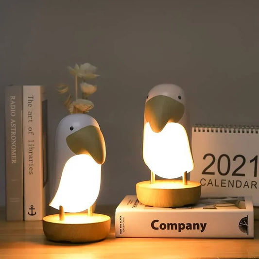 Speelse Oplaadbare Vogel Nachtlamp voor Sfeer