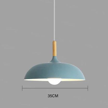Elegante Scandinavische Eiken Plafondlamp met LED