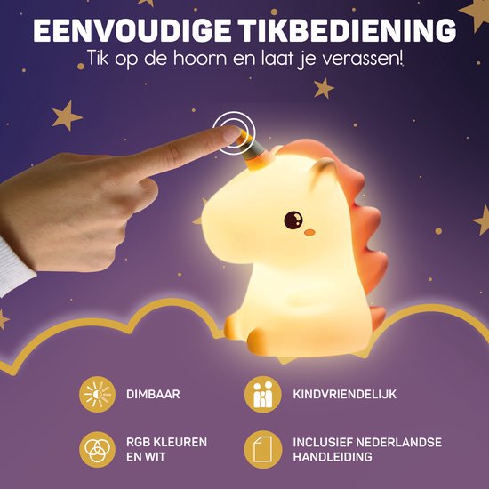 Betoverende Eenhoorn Nachtlamp voor Kinderen