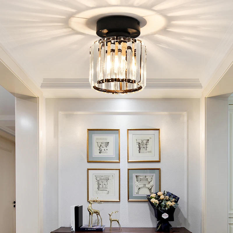 Elegante Kristallen Plafondlamp voor Modern Interieur