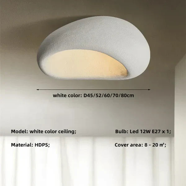 Wabi-Sabi Plafondlamp: Natuurlijke Elegantie en Rust
