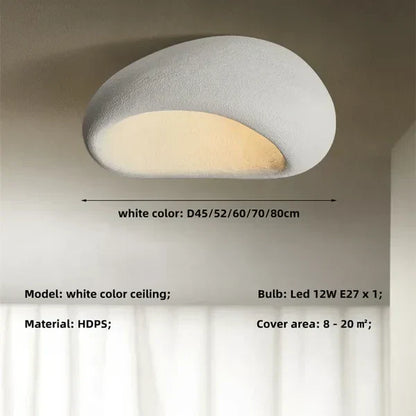 Wabi-Sabi Plafondlamp: Natuurlijke Elegantie en Rust