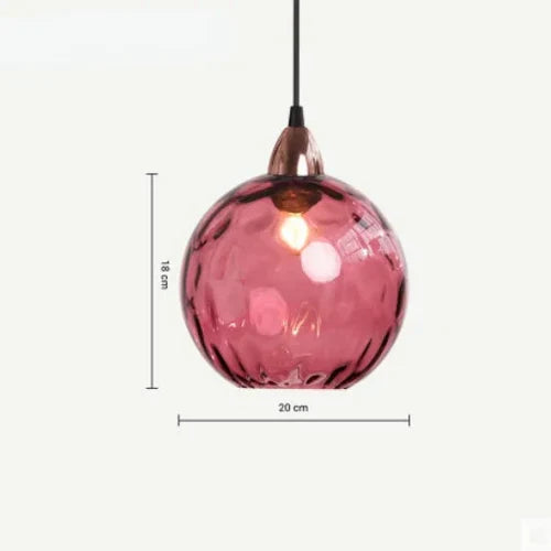 Elegante Glazen Bol Hanglamp voor Sfeervolle Verlichting