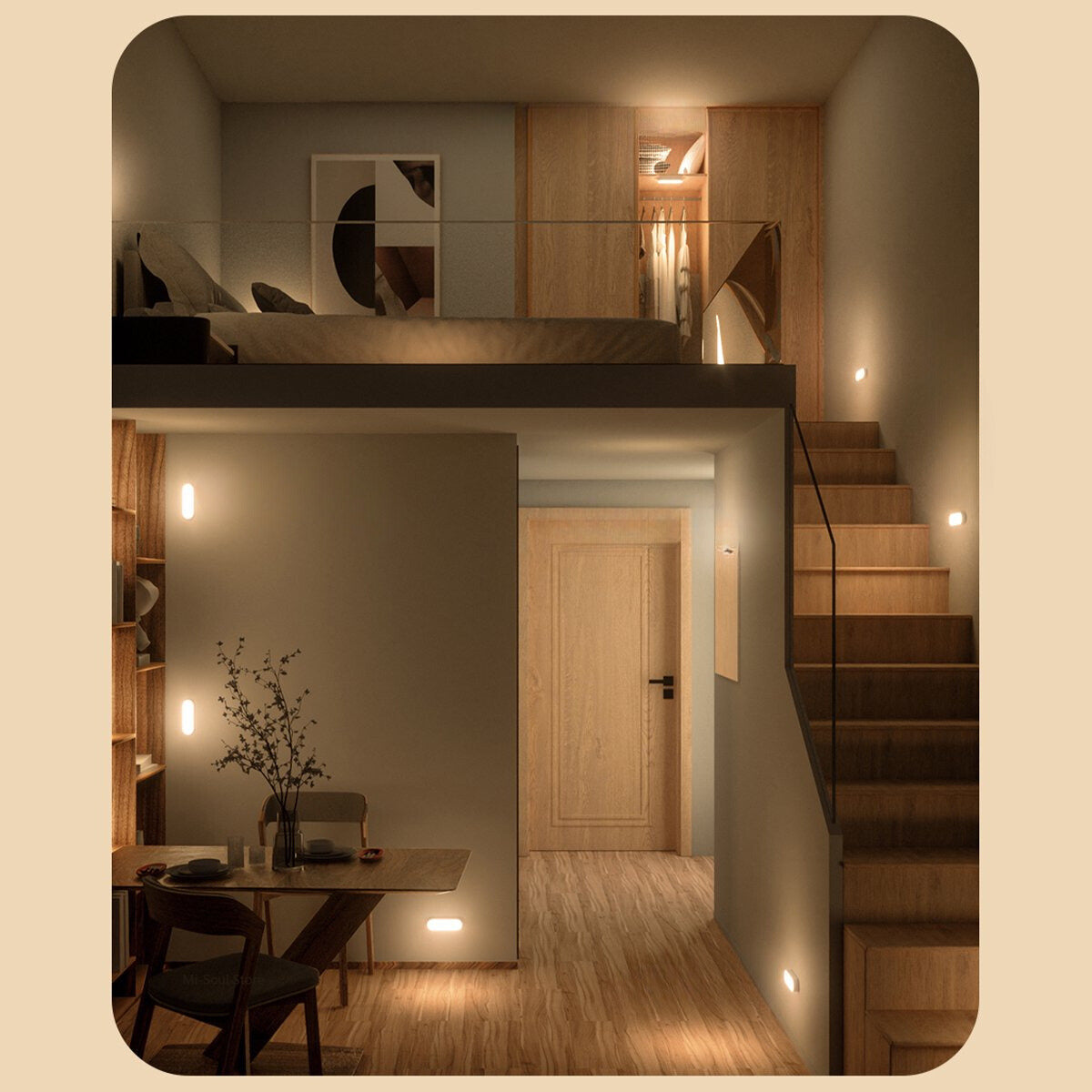 Slimme Bewegingssensor Wandlamp - Veiligheid & Comfort