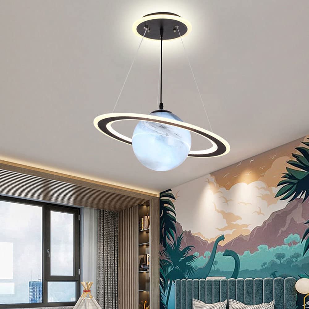 Betoverende LED Hanglamp met Planetenontwerp