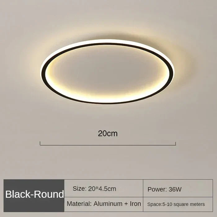 Elegante Scandinavische Ronde Plafondlamp voor Verlichting