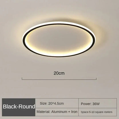 Elegante Scandinavische Ronde Plafondlamp voor Verlichting