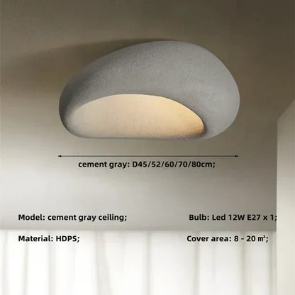 Wabi-Sabi Plafondlamp: Natuurlijke Elegantie en Rust