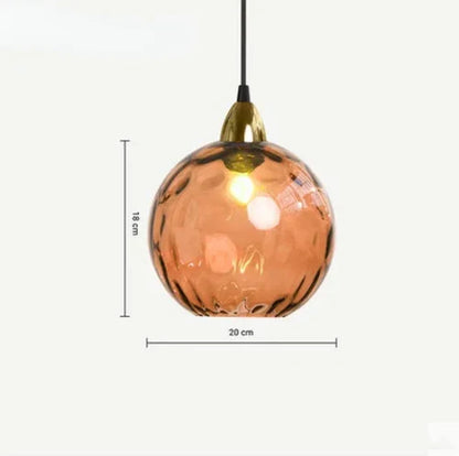 Elegante Glazen Bol Hanglamp voor Sfeervolle Verlichting