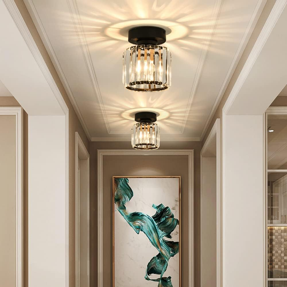 Elegante Kristallen Plafondlamp voor Modern Interieur